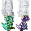 LET’S Resin Dinosaur Resin Molds Silicone,Large Dragon Figurine Epoxy Resin Molds,Lifelike Tyrannosaurus Rex and Triceratops Animal Silicone Molds for Resina Art, Gifts, Home Decor