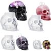 LET’S Resin Witch Cauldron Resin Mold, Halloween Resin Molds, 3D Jar Resin Molds Silicone 4.7” Width, Large Jar Molds for Epoxy Casting Craft, Storage Box,Candy Container,Candle Holder(skull)