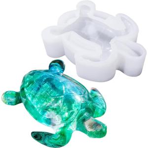 LET’S RESIN Turtle Shape Resin Molds, 3D Animal Silicone Molds for Epoxy Resin, Large Sea Turtle Marine Art Silicone Resin Molds for Craft, Ocean Theme Night Lights, Home Decor
