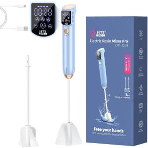 LET’S RESIN Upgraded Rechargeable Resin Mixer，Handheld 3-Speed Epoxy Mixer with Minimizing Bubbles, Electric Resin Mixing Tool for Epoxy Resin, Silicone, Paint, DIY Crafts(Resin Mixer)
