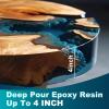 LET’S RESIN EPOXY RESIN Deep Pour Epoxy Resin 1.5 Gallon,2 to 4 Inch Depth Crystal Clear Epoxy for Flower Preservation,Bubble Free & Low Viscosity Casting Resin for River Table,Art,Crafts