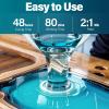 LET’S RESIN EPOXY RESIN Deep Pour Epoxy Resin 1.5 Gallon,2 to 4 Inch Depth Crystal Clear Epoxy for Flower Preservation,Bubble Free & Low Viscosity Casting Resin for River Table,Art,Crafts