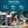 LET’S RESIN EPOXY RESIN Deep Pour Epoxy Resin, 51OZ 2-4 inch Clear Epoxy Resin Kit,Bubble Free Low Odor 2:1 Low Viscosity Casting for River Table,Wood,Flower Preservation, Art Crafts(51 oz)