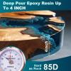 LET’S RESIN EPOXY RESIN Deep Pour Epoxy Resin, 51OZ 2-4 inch Clear Epoxy Resin Kit,Bubble Free Low Odor 2:1 Low Viscosity Casting for River Table,Wood,Flower Preservation, Art Crafts(51 oz)