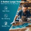 LET’S RESIN EPOXY RESIN Deep Pour Epoxy Resin, 51OZ 2-4 inch Clear Epoxy Resin Kit,Bubble Free Low Odor 2:1 Low Viscosity Casting for River Table,Wood,Flower Preservation, Art Crafts(3 gallon)