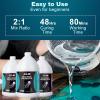 LET’S RESIN EPOXY RESIN Deep Pour Epoxy Resin, 51OZ 2-4 inch Clear Epoxy Resin Kit,Bubble Free Low Odor 2:1 Low Viscosity Casting for River Table,Wood,Flower Preservation, Art Crafts(3 gallon)