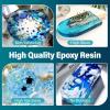 LET’S RESIN EPOXY RESIN Deep Pour Epoxy Resin, 51OZ 2-4 inch Clear Epoxy Resin Kit,Bubble Free Low Odor 2:1 Low Viscosity Casting for River Table,Wood,Flower Preservation, Art Crafts(51 oz)