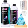 LET’S RESIN EPOXY RESIN Deep Pour Epoxy Resin, 51OZ 2-4 inch Clear Epoxy Resin Kit,Bubble Free Low Odor 2:1 Low Viscosity Casting for River Table,Wood,Flower Preservation, Art Crafts(51 oz)