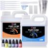 LET’S RESIN Fast Cure Epoxy Resin,Demold in 4 Hours,72OZ Upgrade Quick Drying & Crystal Clear Resin,Bubble Free Epoxy Kit for Craft,Art, Craft Supplies with Dye, Cup,Stir Stick(Large)