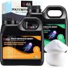 LET’S RESIN Polyurethane Resin, 60oz 2 Part Casting Resin, Fast Cured Resin within 10 Minutes, Ultra Low Viscosity & Low Odor Pourable Liquid Plastic for Casting Models, Prototypes & Other Resin Craft