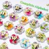 LET’S RESIN Keychain Resin Molds Silicone with Hole, 27 Cavities Flower Alphabet UV Resin Jewelry Pendant Molds kit for Beginner, Letter Epoxy Resin Molds for Keychain Pendant Jewelry Making