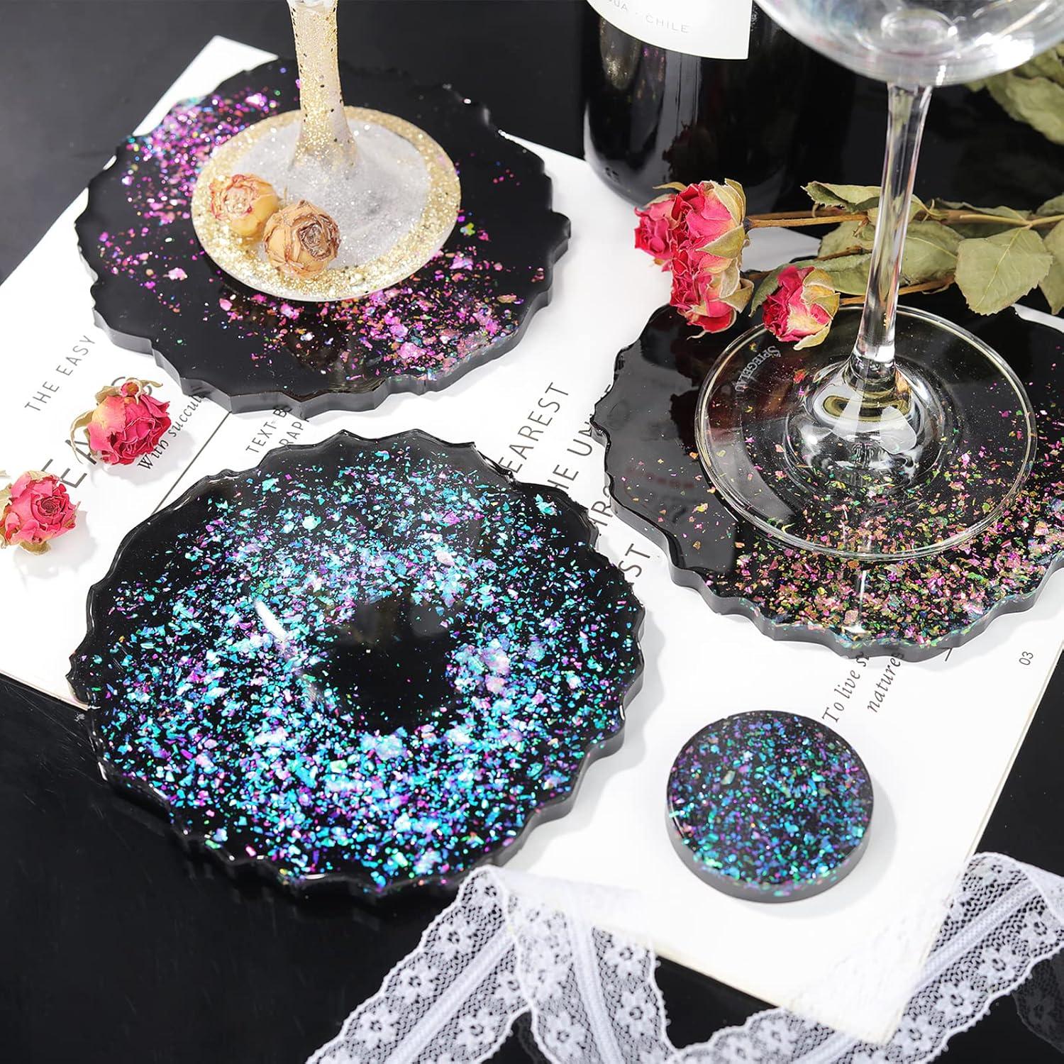image:imageLETS RESIN Chameleon Chunky Flakes Resin Supplies8 Color Intense Colorshift Pigment Powder for Resin CraftsTumblers Chrome Powder Iridescent Flakes for Nail ArtPaintsSoap Making