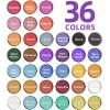 LET’S RESIN 60 Colors Mica Powder,Natural Pearlescent Pigment Powder for Epoxy Resin/UV Resin for Candle Making, Color Pigment Dye, Painting, Bath Bombs, Art Crafts(36 colors)