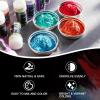 LET’S RESIN 60 Colors Mica Powder,Natural Pearlescent Pigment Powder for Epoxy Resin/UV Resin for Candle Making, Color Pigment Dye, Painting, Bath Bombs, Art Crafts(60 colors)