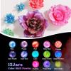 LET’S RESIN 60 Colors Mica Powder,Natural Pearlescent Pigment Powder for Epoxy Resin/UV Resin for Candle Making, Color Pigment Dye, Painting, Bath Bombs, Art Crafts(60 colors)