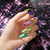 LET’S RESIN Chameleon Chunky Flakes, Resin Supplies-8 Color Intense Colorshift Pigment Powder for Resin Crafts/Tumblers, Chrome Powder Iridescent Flakes for Nail Art/Paints/Soap Making