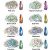 LET’S RESIN Chameleon Chunky Flakes, Resin Supplies-8 Color Intense Colorshift Pigment Powder for Resin Crafts/Tumblers, Chrome Powder Iridescent Flakes for Nail Art/Paints/Soap Making