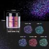 LET’S RESIN Chameleon Flakes, Resin Supplies -Intense Color Shift Pigment Powder for Resin Molds/Tumblers, Chrome Powder Pigment for Christmas Nail Art/Paint/Soap Making