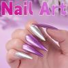 LET’S RESIN Chrome Powder,10 Colors Metallic Mirror Effect Chrome Powder for Nail, Holographic Pigment for Epoxy Resin, Slime, Crafting, Tumbler, Oil Painting(new 10 colors)