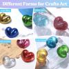 LET’S RESIN Chrome Powder,10 Colors Metallic Mirror Effect Chrome Powder for Nail, Holographic Pigment for Epoxy Resin, Slime, Crafting, Tumbler, Oil Painting(10 colors)