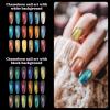 LET’S RESIN Mica Powder, 18 Jar Chameleon Mica Powder, Color Shift Powder for Epoxy Resin/Tumbler, Chrome Powder Pigment for Nails Art, Painting,Soap Making, Candle Making