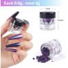 LET’S RESIN Mica Powder,Intense Chameleon Powder, Ultra Fine Colorshift Mica Powder for Epoxy Resin Crafts/Tumblers, Chrome Pigment Powder for Chameleon Nail Art/Paints/Soap Making(Violet)