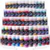 LET’S RESIN 60 Colors Mica Powder,Natural Pearlescent Pigment Powder for Epoxy Resin/UV Resin for Candle Making, Color Pigment Dye, Painting, Bath Bombs, Art Crafts(60 colors)