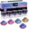 LET’S RESIN Mica Powder,Intense Chameleon Powder, Ultra Fine Colorshift Mica Powder for Epoxy Resin Crafts/Tumblers, Chrome Pigment Powder for Chameleon Nail Art/Paints/Soap Making(Violet)
