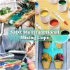 LET’S RESIN Epoxy Mixing Cups Kit,200Pcs, Plastic, 30ml Disposable Measuring Cups,50 Wooden Stirring Sticks for Paint Mixing, Jewelry Making(1000ML)