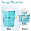 LET’S RESIN Epoxy Mixing Cups Kit,200Pcs, Plastic, 30ml Disposable Measuring Cups,50 Wooden Stirring Sticks for Paint Mixing, Jewelry Making(1000ML)