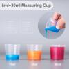 LET’S RESIN Epoxy Mixing Cups Kit,200Pcs, Plastic, 30ml Disposable Measuring Cups,50 Wooden Stirring Sticks for Paint Mixing, Jewelry Making(30ML)