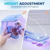 LET’S RESIN Portable Cordless UV Lamp, Rechargeable UV Light with Foldable & Adjustable Height, Large Curing Area, 2H Battery Life, 20min Curing for Molds, Jewelry Making UV Resin Curing Tool