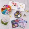 LET’S RESIN Realistic Paper Butterfly Moth,46 Pcs Double-Sided Faux Butterfly,Epoxy Resin Supplies,Vintage Floral Decoration,Resin Accessories for Art,Crafts,Molds(Dried Flowers for Resin)