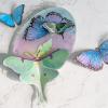 LET’S RESIN Realistic Paper Butterfly Moth,46 Pcs Double-Sided Faux Butterfly,Epoxy Resin Supplies,Vintage Floral Decoration,Resin Accessories for Art,Crafts,Molds(Paper Butterfly Moth)