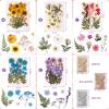 LET’S RESIN Realistic Paper Butterfly Moth,46 Pcs Double-Sided Faux Butterfly,Epoxy Resin Supplies,Vintage Floral Decoration,Resin Accessories for Art,Crafts,Molds(Dried Flowers for Resin)