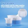 LET’S RESIN Silicone Measuring Cups, 450ml Accurate 2 Scales & 100ml Durable Measuring Cups, Epoxy Mixing Cup,Silicone Stirring Sticks, Easy Clean Resin Supplies for Resin Molds, Glitter Tumbler(600ml)