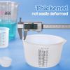 LET’S RESIN Silicone Measuring Cups, 450ml Accurate 2 Scales & 100ml Durable Measuring Cups, Epoxy Mixing Cup,Silicone Stirring Sticks, Easy Clean Resin Supplies for Resin Molds, Glitter Tumbler(600ml)