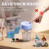 LET’S RESIN Upgraded Resin Mixer Electric, Double Mixing Effect & Speed Control Handheld Epoxy Mixer with Minimizing Bubbles, Rechargeable Resin Supplies for Resin,Liquid Silicone, Molds, Soap Making(auto resin mixer)