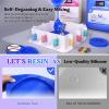 LET’S RESIN Silicone Mold Making Kit 30A,160oz/10Lbs Durable Mold Making Silicone Rubber, Fast Cure Platinum Cured Silicon, Self-Degassing Molding Silicon, Ideal for DIY Resin Molds(Large)