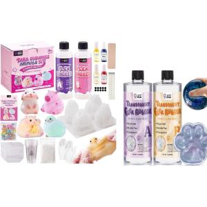 LET’S RESIN Flex Rubber All-in-one Beginner Kit for Taba Squishy and 28oz Transparent Flex Rubber