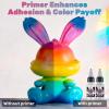 LET’S RESIN PAINT Airbrush Paint Set,42 colors with 3 Primers & 5 thinners,Water-Based Opaque & Neon & Iridescent Acrylic Paints Ready to Spray for Metal,Wood,Canvas