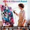 LET’S RESIN PAINT Airbrush Paint Set,42 colors with 3 Primers & 5 thinners,Water-Based Opaque & Neon & Iridescent Acrylic Paints Ready to Spray for Metal,Wood,Canvas