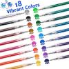 LET’S RESIN PAINT Jumbo Glitter Gel Pen Set,32 colors Metallic Shimmer Glitter Pens for Adult Coloring Books, Scrapbooking,Greeting Cards,DIY Crafts,Capped Sparkly Pens, Non-Toxic & Smooth(18 Colors Retractable Glitter Gel Ink Pens)