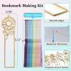 LET’S RESIN 12pcs Metal Bookmark Bezels for Resin with Tassels, UV Resin Molds for DIY Bookmarks, Flower Bookmark Bezels Kit for Craft Supplies & Wind Chime Accessories, Gifts for Book Lover(12 flower)