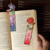 LET’S RESIN 12pcs Metal Bookmark Bezels for Resin with Tassels, UV Resin Molds for DIY Bookmarks, Flower Bookmark Bezels Kit for Craft Supplies & Wind Chime Accessories, Gifts for Book Lover(12 flower)