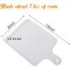 LET’S RESIN 6 Cavity Resin Coaster Molds and Tray Molds with Handle, Epoxy Resin Coaster Molds for Cups Mats, Coaster Silicone Molds for Flower Bouquet Preservation, DIY Art Craft and Home Decoration(tray molds)