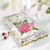 LET’S RESIN 6 Cavity Resin Coaster Molds and Tray Molds with Handle, Epoxy Resin Coaster Molds for Cups Mats, Coaster Silicone Molds for Flower Bouquet Preservation, DIY Art Craft and Home Decoration(tray and coaster molds)
