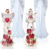 LET’S RESIN 2pcs Angel Figurines Resin Molds, Angel Silicone Molds for Preserved Flowers, DIY Resin Art, Gift for Woman-Retirement/Mother’s Day(2 Middle)