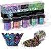 LET’S RESIN Opal Chameleon Flake, Transparent Glitter Flake for Epoxy Resin, 6 Colors Iridescent Color-Shift Pigment Powder for Resin Molds/Silicone Molds/Tumblers/Nail Art, Resin Supplies(Chameleon flakes)