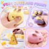 LET’S RESIN All-in-One Kit for Taba Squishy, 16oz Flex Rubber for Squishy Maker, with Larger Cat Paw & Cheese Silicone Molds, Color Paste, Flocking Powder, Ideal DIY Gift for Family, Stress Relief